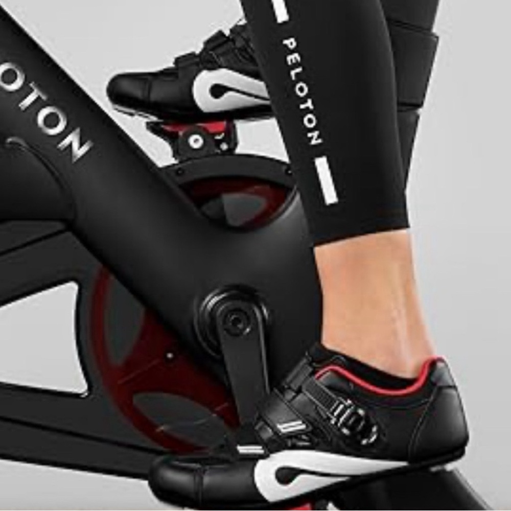 Peloton Black and Red Cycling Shoes